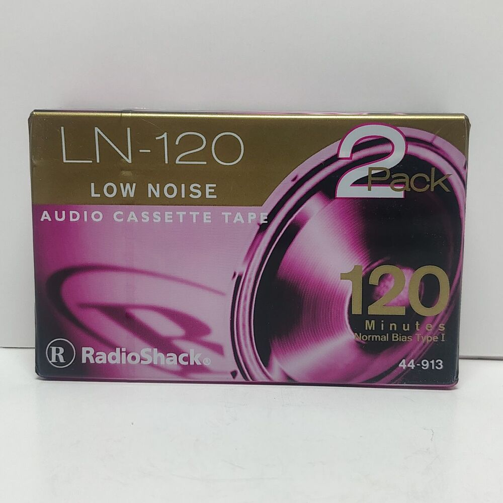 RadioShack LN-120 Low Noise 2 Pack 120 Minute Type I Normal Bias Audio Cassettes